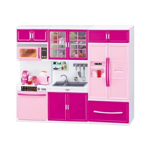 simulation kitchen cabinets set children pretend play cooking tools mini dolls tableware suits toys girls dollhouse play toy gif lazada ph