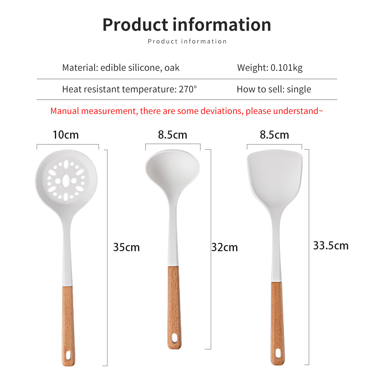 CNMF Silicone spatula set does not hurt the pan non-stick spatula
