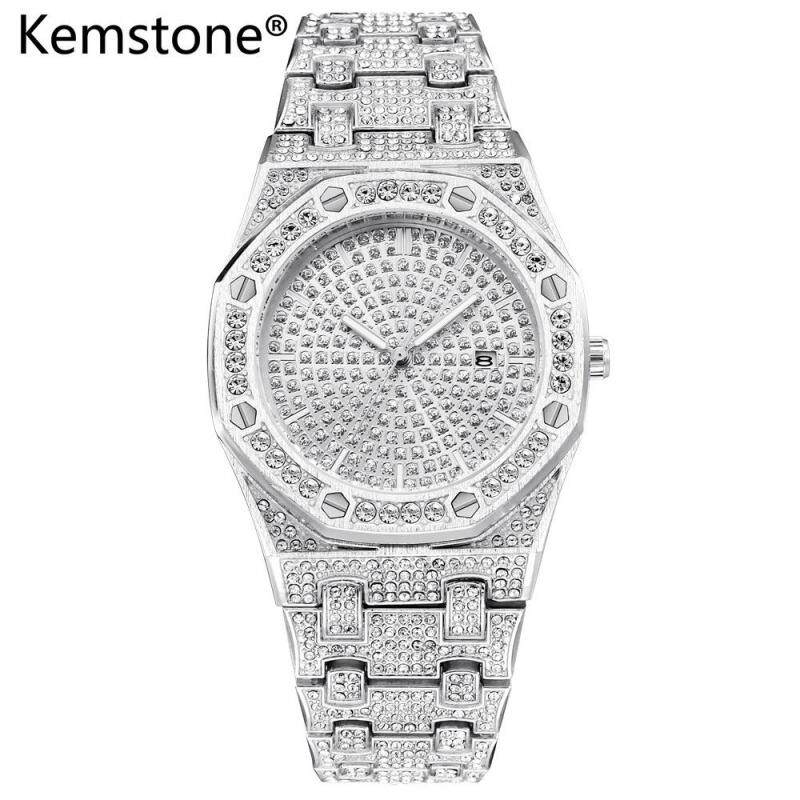 Nơi bán Kemstone Thời Trang Nam Vàng/Bạc/Vàng Hồng Mạ Đồng Hồ Nam Hợp Kim Zircon Lịch Đồng Hồ Đeo Tay Thạch Anh Nữ Trang Hiện Nay