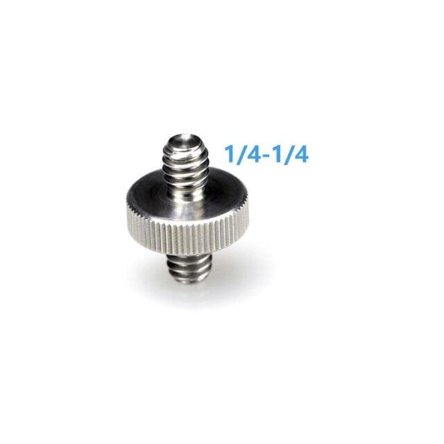 Bộ Chuyển Đổi Ren Đực 1/4 Sang 1/4 Hoặc 3/8 Bằng Kim Loại, Bộ Chuyển Đổi Vít Đôi Đực 1/4 Hoặc 3/8 Inch Cho Phụ Kiện Máy Ảnh Ba Chân
