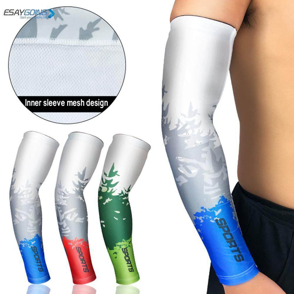 2Pcs Adult Arm Sleeves Running Bicycle Elbow Pads Protector UV Covers New