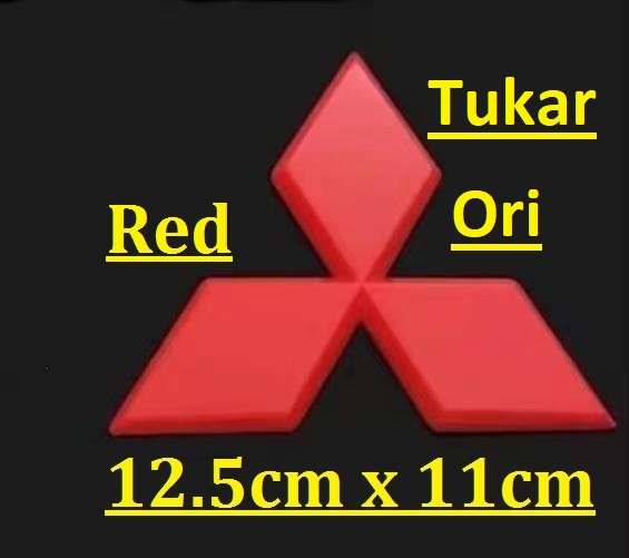 Genuine Chrome Rear Badge Emblem For Mitsubishi Triton / L200 Pickup Truck - OEM Part 7415A615
