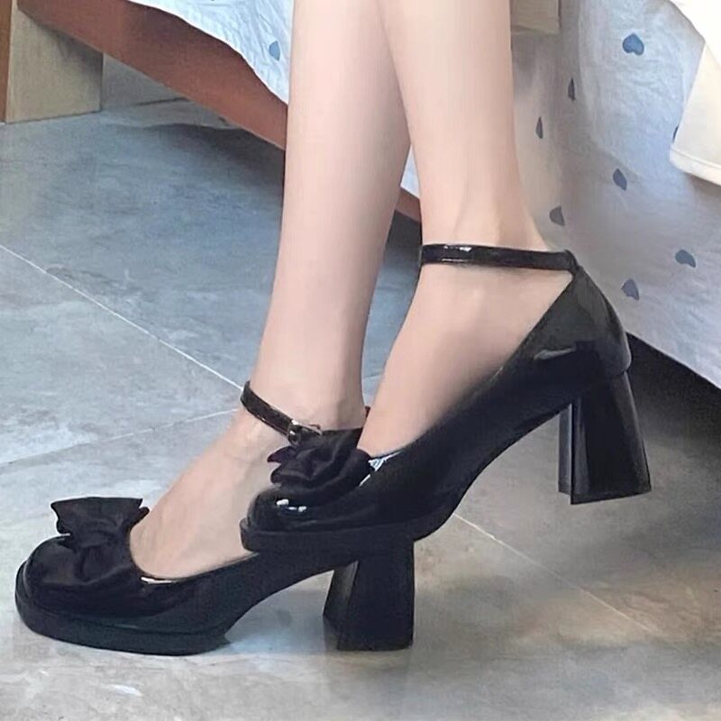 Pioneer Mall 2023 Women's high heels New bow high heels