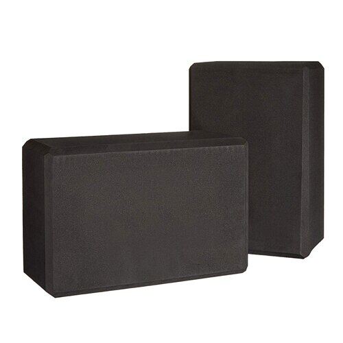 2 Pcs Of EVA Yoga Bricks,Environmentally Friendly Materials,Single 120 Grams,Black Yoga Blocks Explosive