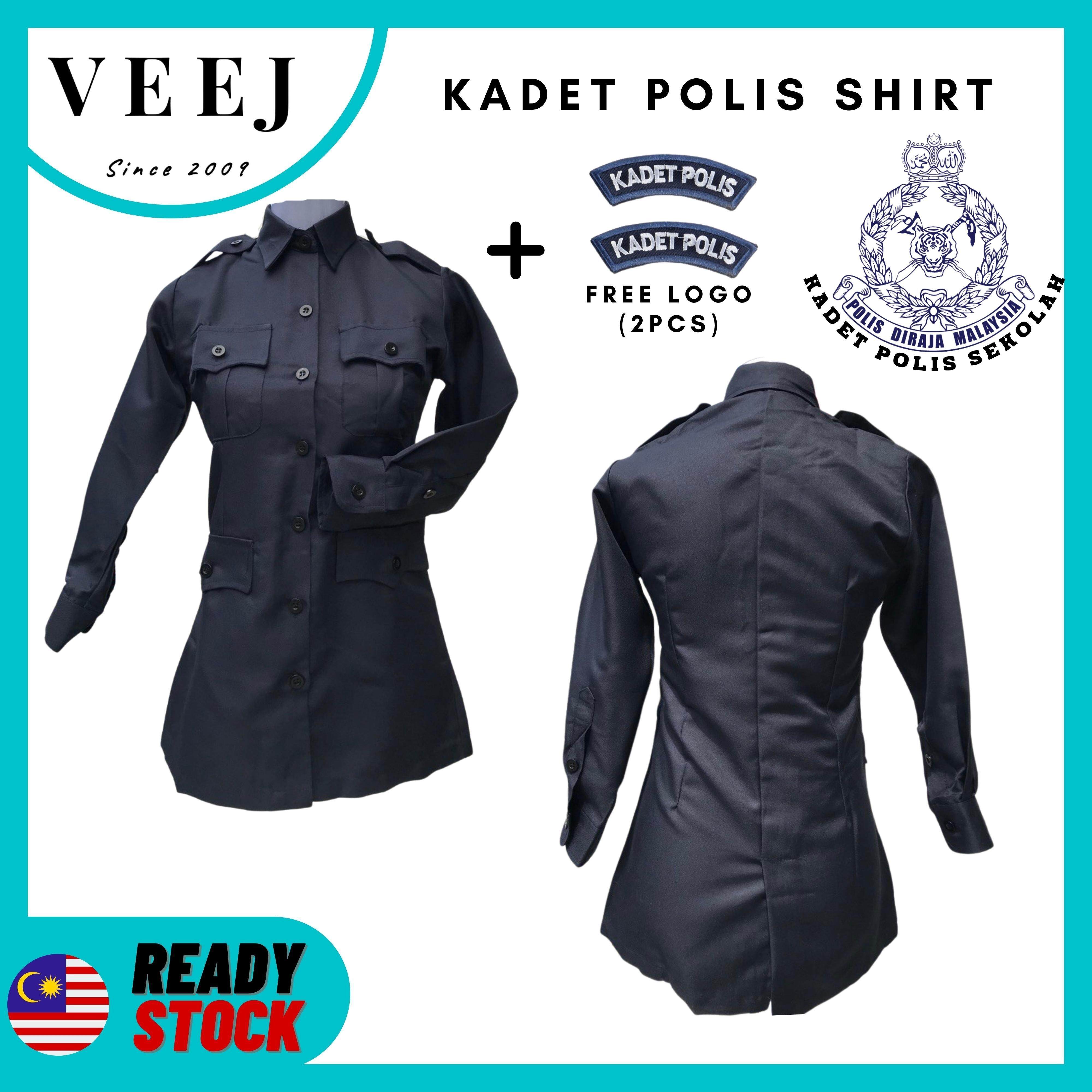 Baju Uniform Kadet Polis Sekolah Persatuan Kokurikulum Sekolah Uniform Kawad I Long Sleeve