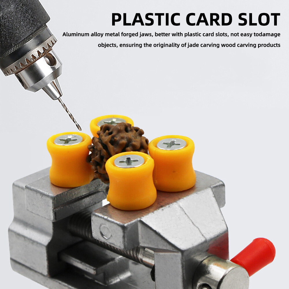 【Ready Stock】Original Aideepen Hand Tools Suction Cup Mini Vise Vise 360 Degree Rotatable Small Vises Mini Walnut Clamping Tools Universal Suction Cup Vise