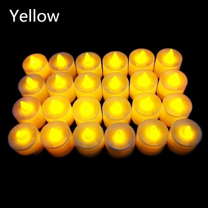 5 Cây Nến LED Sáng Tạo Đèn Nhiều Màu, Đèn Ngọn Lửa Màu Mô Phỏng, Trang Trí Tiệc Sinh Nhật Đám Cưới Tại Nhà