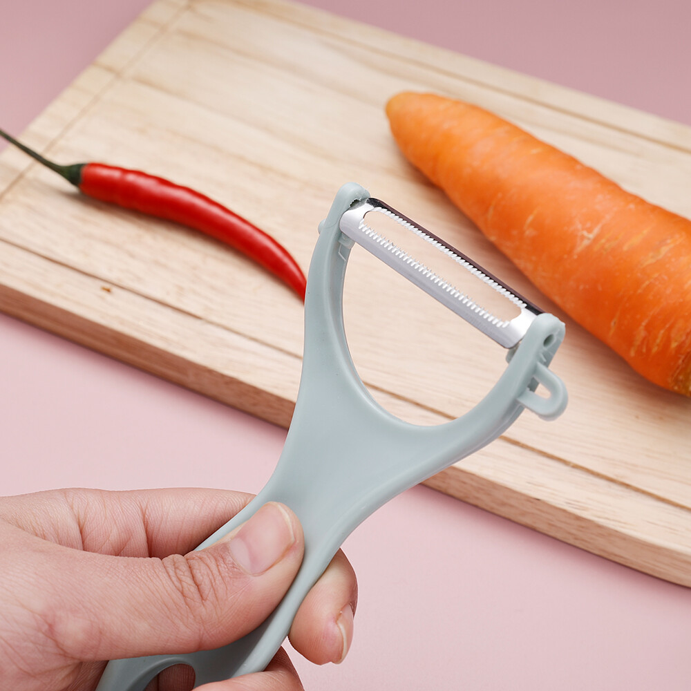 【Homior】1/3PCS Multi Functional Stainless Steel Peeler Portable Vegetable Kitchen Multifunctional Peeler Kitchen Household Kitchen Peelers