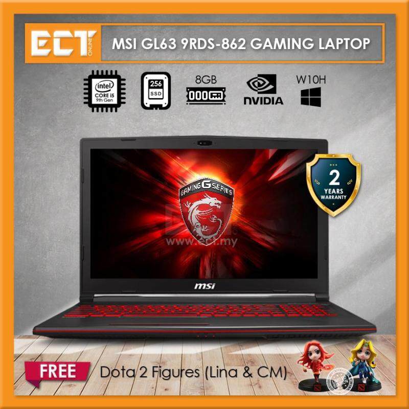 MSI GL63 9RDS-862 Gaming Laptop (i5-9300H 4.10GHz,256GB,8GB,GTX1050TI-4G,15.6 FHD,W10) Malaysia