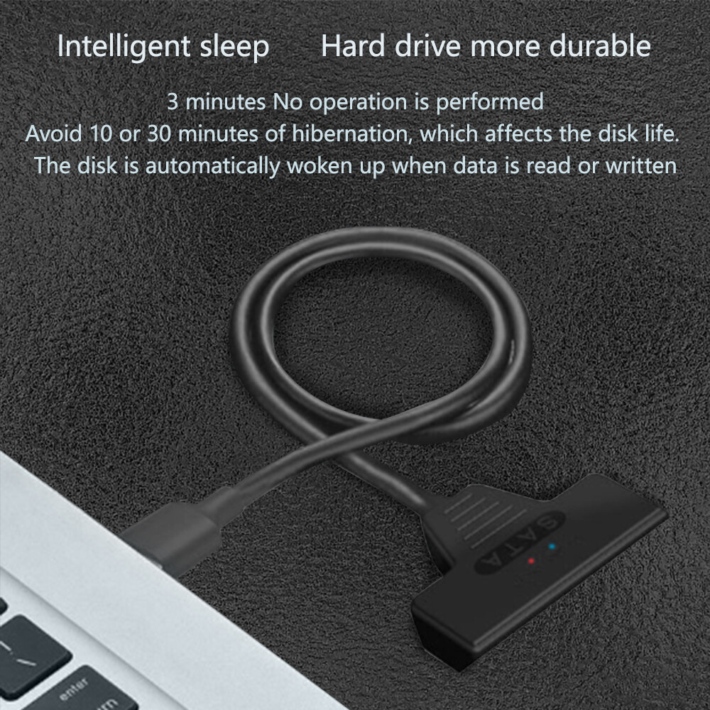 Kéo Dài Cáp SATA Sang Loại USB C USB 3.0 Đến 2.5 SATA III Đầu Chuyển Đổi Ổ Cứng Bộ Chuyển Đổi Bên Ngoài Cho SSD/HDD Truyền Dữ Liệu