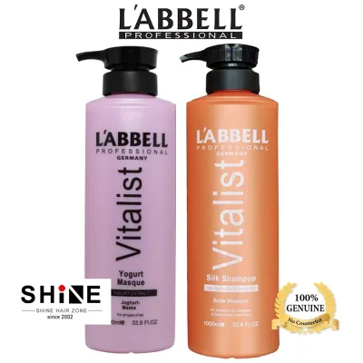 Labbell Vitalist Yogurt Mask Silk Shampoo 1000ml set all hair type balance volume