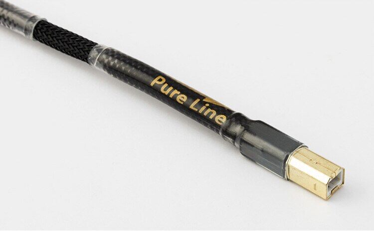 【Pureline】Canare L-4E6S cáp bộ giải mã USB DAC Hifi Cáp âm thanh kỹ thuật số dữ liệu Cáp Stereo USB B sang loại C 6N cho điện thoại Di động Cáp OTG DAC
