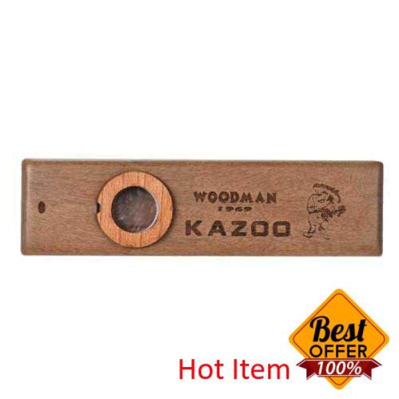 Wooden Kazoo Musical Instrument Ukulele Guitar Partner Wood Harmonica with Metal Box for Music Lover Malaysia