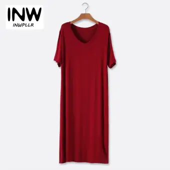 plain red t shirt dress