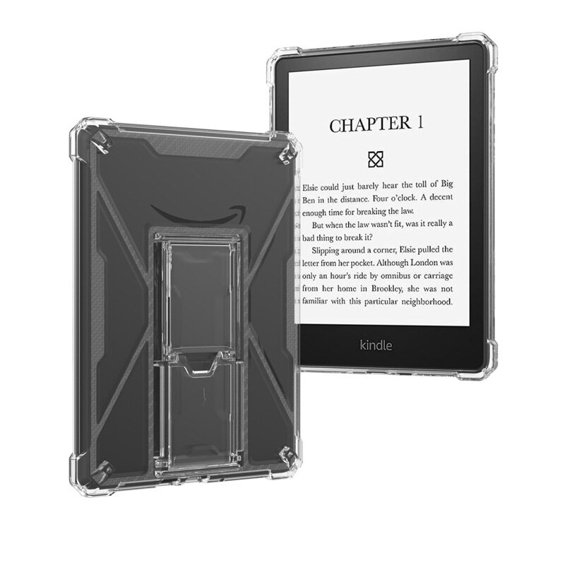 Transparent shockproof protective case for Amazon Kindle Fire Fire7 e-book reader anti drop clear cover shell Kindle Paperwhite5 6.8 inch Paperwhite 4 PQ94WIF Paperwhite 3 2 holder stand