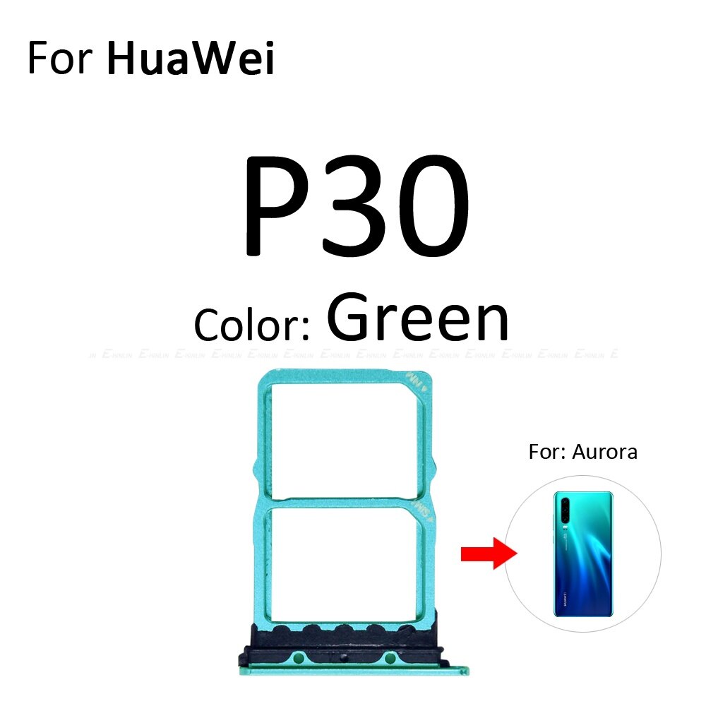 Sim Card Tray Socket Slot Reader Adapter For HuaWei P30 Pro Lite Micro SD Card Holder Connector Repair Parts