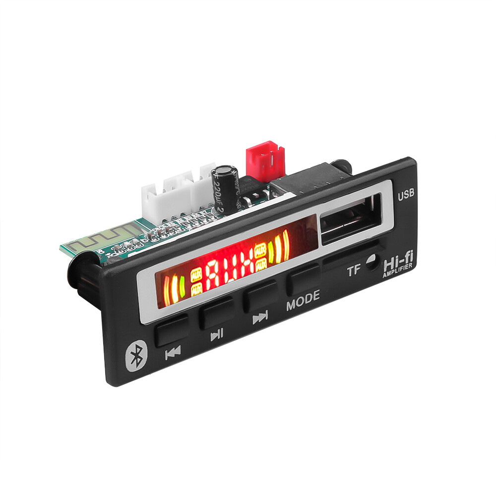 Bảng Mạch Giải Mã Mp3 Bluetooth 12V Mô-đun Radio FM Cho Xe Hơi Máy Nghe Nhạc MP3 TF USB V5.0 Bộ Thu Không Dây Bộ Chuyển Đổi Âm Thanh AUX 3.5Mm
