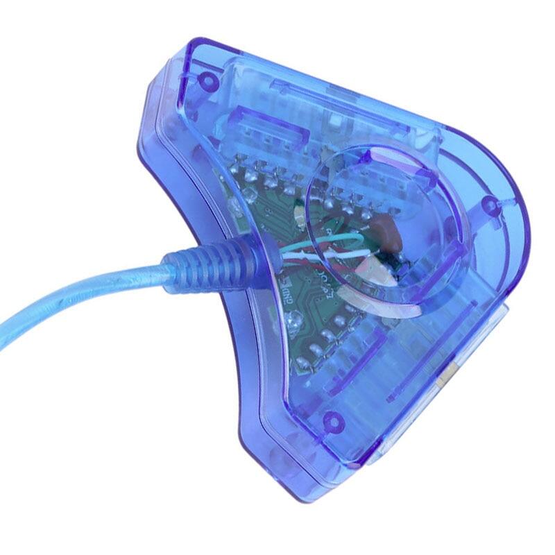 Narsta Tay Cầm Chơi Game PS2 Sang PC Cho Playstation Bộ Chuyển Đổi USB Bộ Điều Khiển USB Kép Cáp Máy Chơi Game PS2 Hấp Dẫn Tay Cầm Điều Khiển USB Máy Tính
