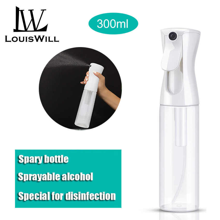 LouisWill Empty Spray Bottle, Mist Sprayer Fine Mist Spray Bottle Ultra Fine Continuous Spray Water Bottle for Hair Styling, Plants, Cleaning, Misting & Skin Care (10oz/300ml)