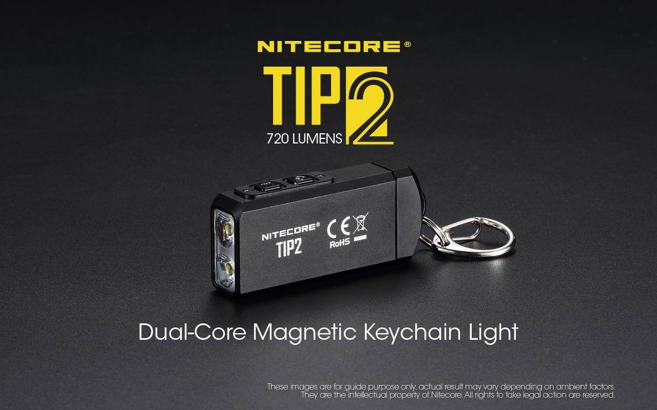 NITECORE TIP2 720 lumens USB rechargeable keychain flashlight