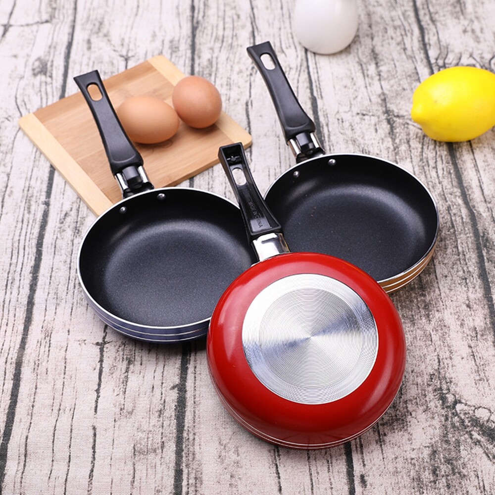 chảo chiên nhỏ 12cm chảo chiên chống dính dày mini bít tết trứng chiên