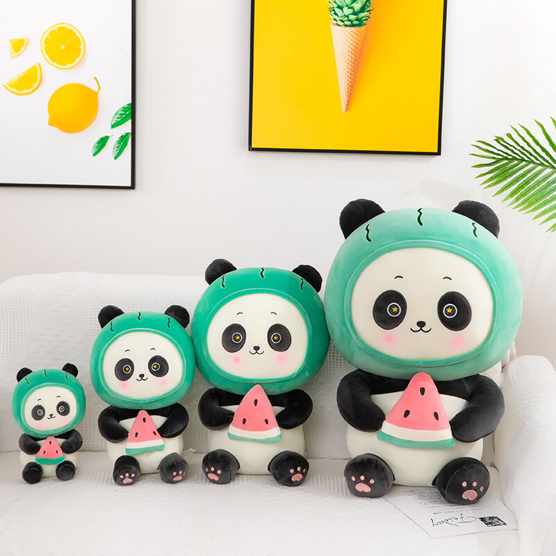 TG Panda plush doll toy Bingduner doll panda doll fruit panda