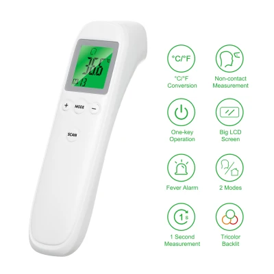Docooler Non-contact IR Infrared Thermometer Forehead Digital Temperature Measurement LCD Digital Display Fast Measure Infrared Thermometr for Baby Kids Adult