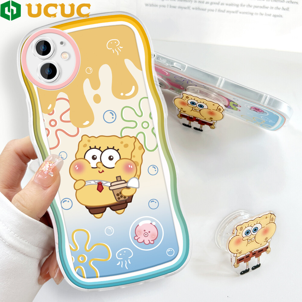 Ucuc casing for iphone 13 pro max 13 mini iphone 11 pro max iphone 14 pro max 14 plus iphone 12 pro max 12 mini iphone11pro phone case for girls soft wavy case cartoon shockproof casing full cover back