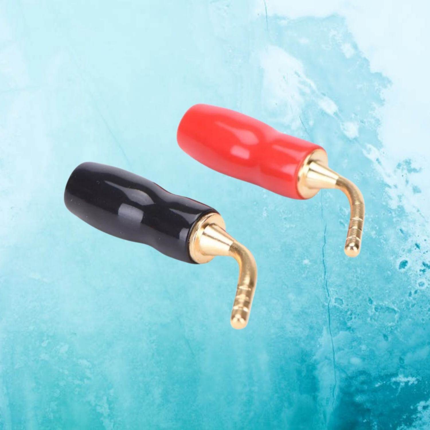 Combo 4 jack mỏ chim cong 965, đầu mạ vàng - giắc mỏ chim giá tốt - jack cắm loa mỏ chim lỗi 1 đổi 1 trong 7 ngày