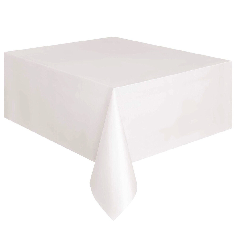 Solid Color Rectangle Dining Table Cover Cloth Birthday Party Tablecloth Decor