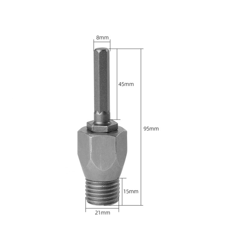 1PC SDS cộng với ARBOR Adapter M22 kim cương mũi khoan tâm chuyển đổi tường Dụng cụ đục lỗ bê tông lỗ khoan kết nối rod vuông/thân tròn công cụ cho điện va đập búa khoan