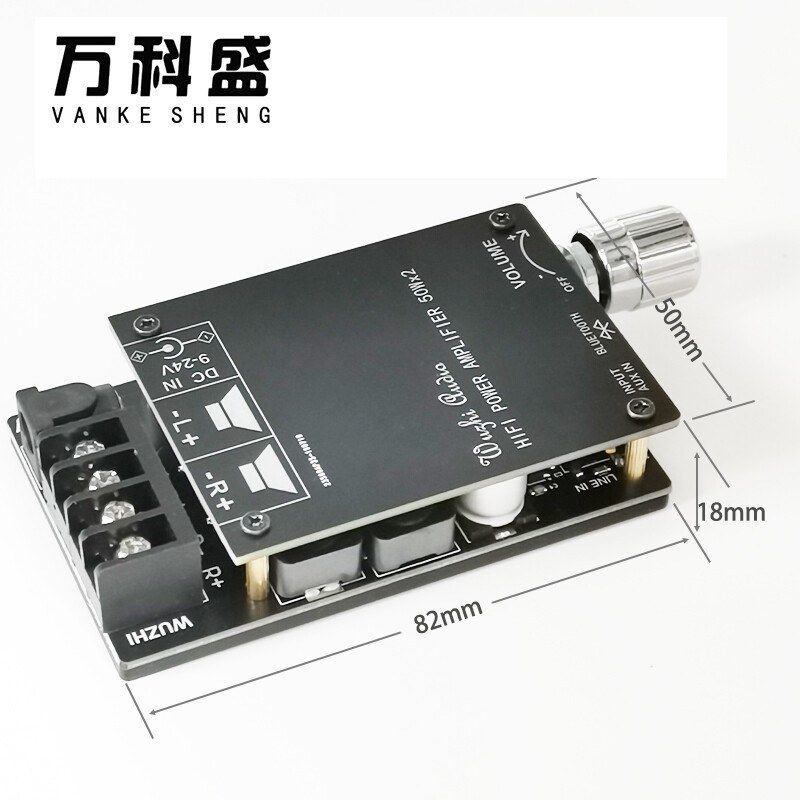 Zk-502c hifi stereo bluetooth 5.0 tpa3116d2 50wx2 stereo power amplifier digital power tpa3116 audio power amplifier board
