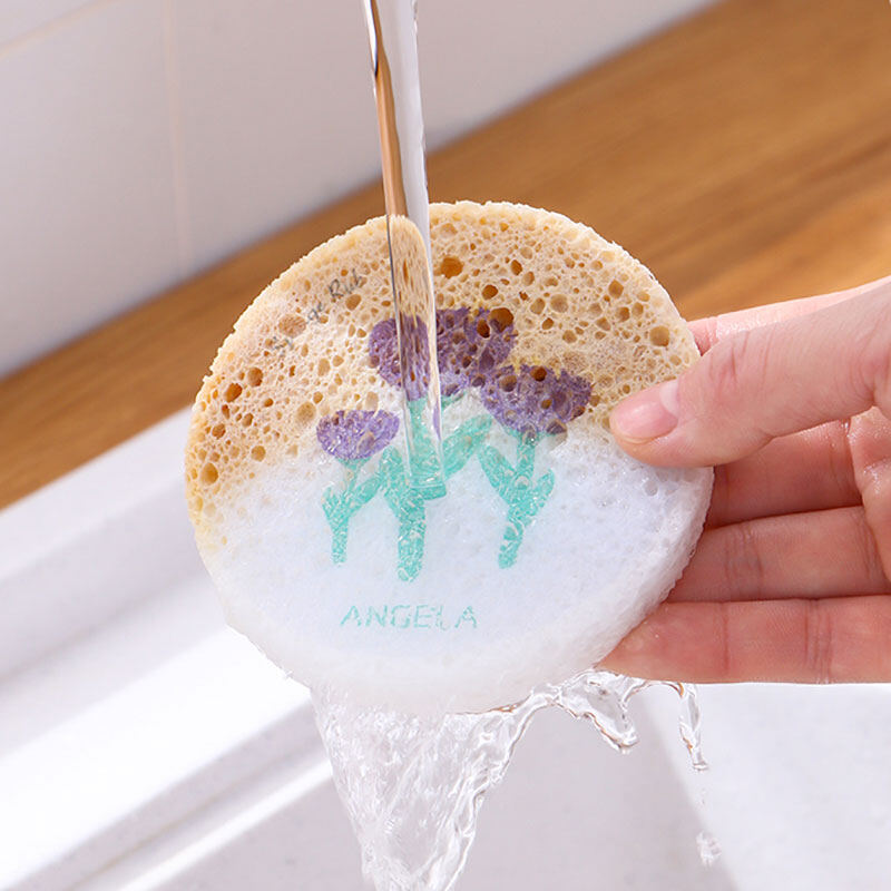 1/3 Miếng Chà Bột Gỗ Miếng Bọt Biển Ma Thuật Miếng Bọt Biển Rửa Chén Bàn Chải Làm Sạch Nhà Bếp Bọt Biển Tắm