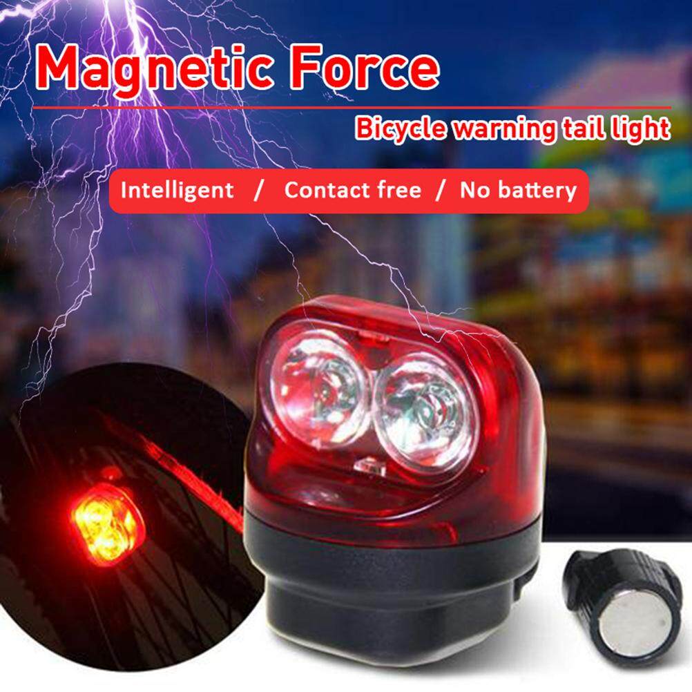 Bicycle LED Tail Light Selfpowered Induction Bike Light Cycling Night Warning Rear