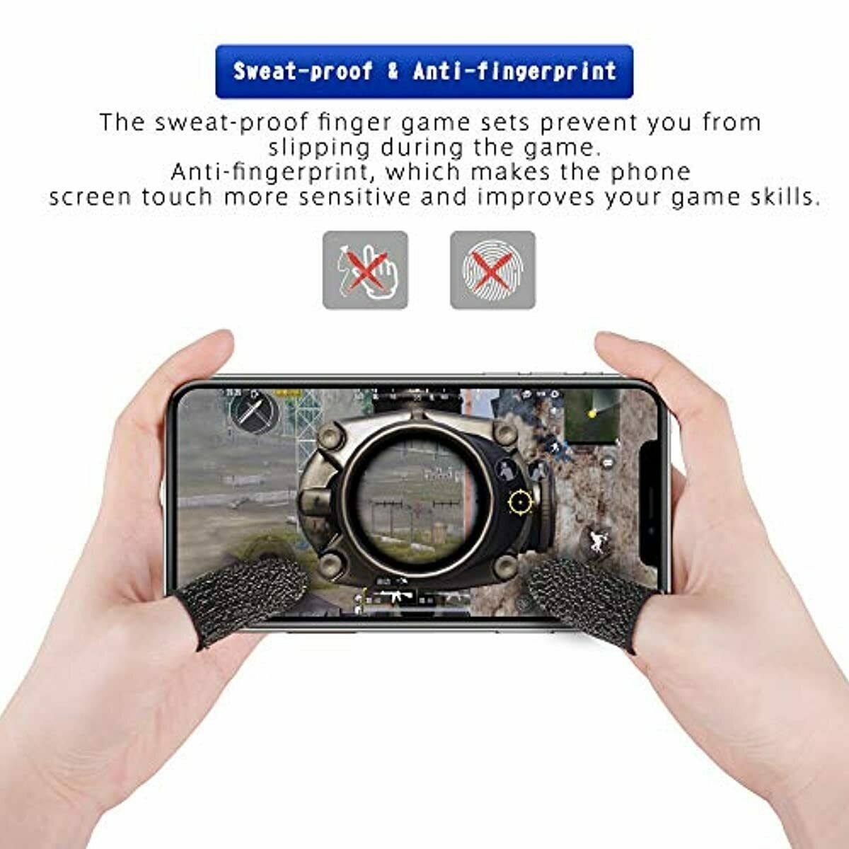 [SmartHere] 1 Cặp Bọc Ngón Tay Trò Chơi 6Pc Điều Khiển Chơi Game Màn Hình Cảm Ứng