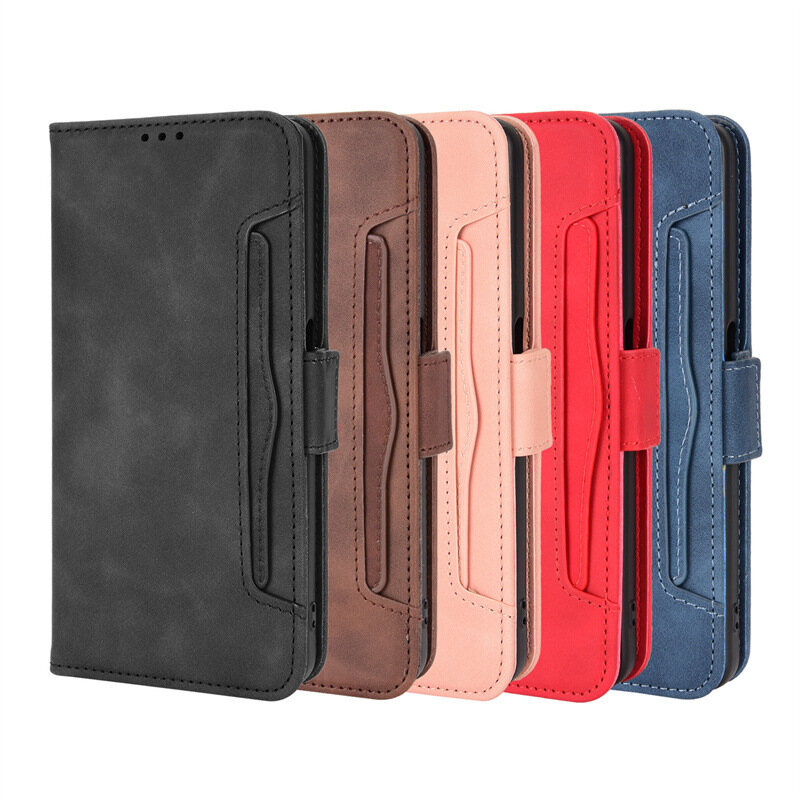 For iPhone 12 mini/iPhone 12/iPhone 12 Pro/iPhone 12 Pro Max/iPhone 13 mini/iPhone 13/iPhone 13 Pro/iPhone 13 Pro Max/iPhone 14/iPhone 14 Pro /iPhone 14 Max/iPhone 14 Pro Max Cover Multi-card Slot Flip Leather Case