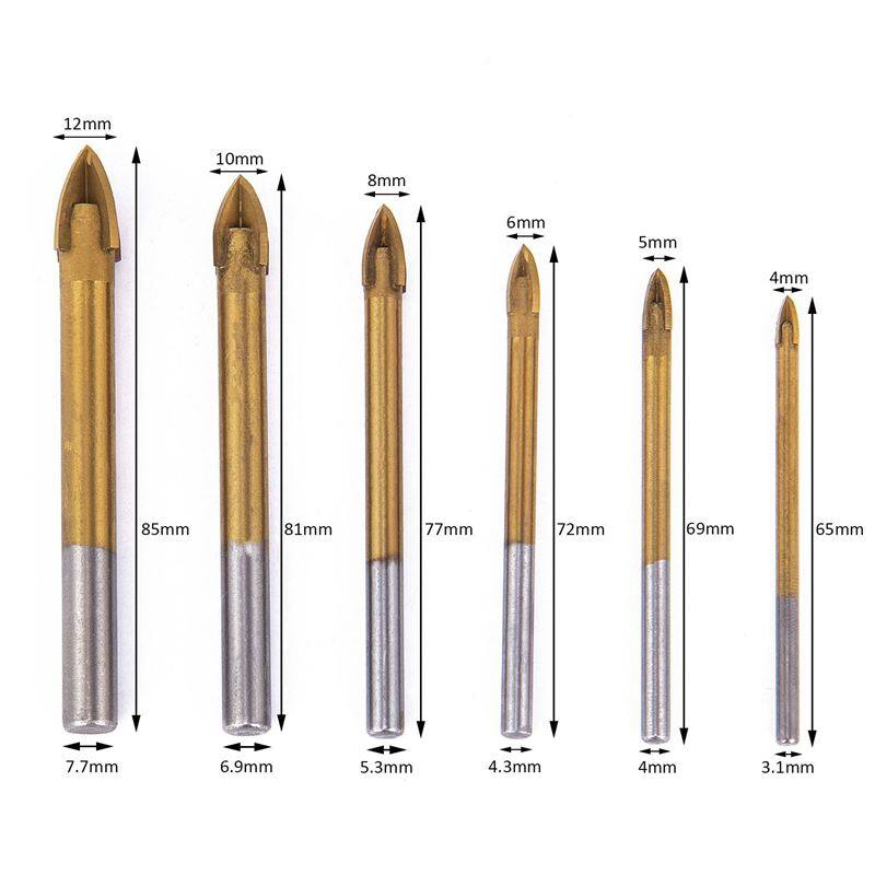 Straight Shank Spear Tip Glass Drill Bit Is A Specialized Tool Used For Drilling Holes In - Foto 10