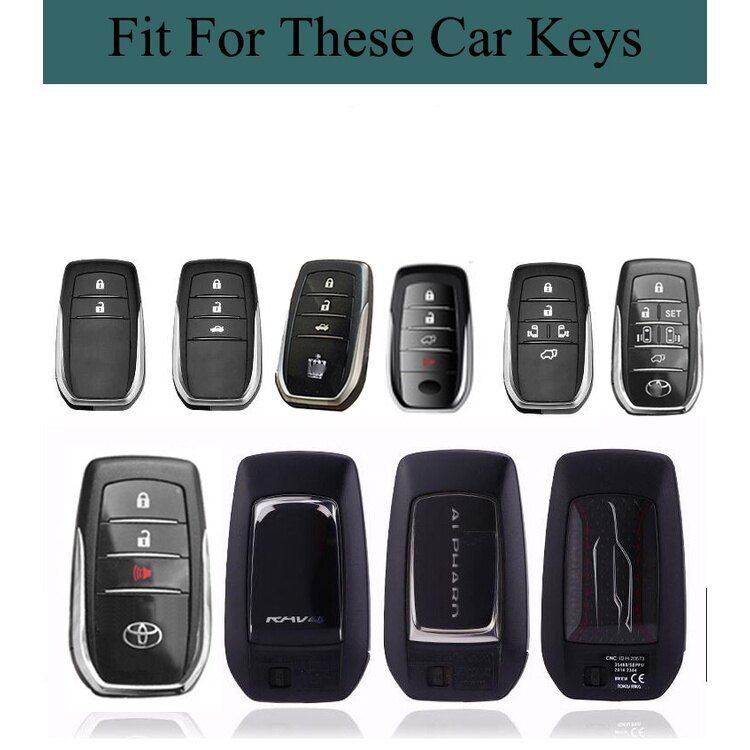 Zinc Alloy Toyota Fortuner Hilux Conquest Rogue Revo 2018-2023 Harrier Innova 2022 Keyless Remote Car Key Cover Casing