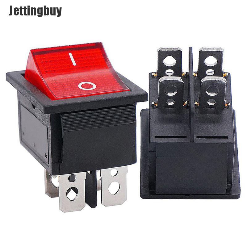 [Jettingbuy] 2PCS Rocker Switch 4 Pins Large Size Large Current 16A/250V Rocker Switch
