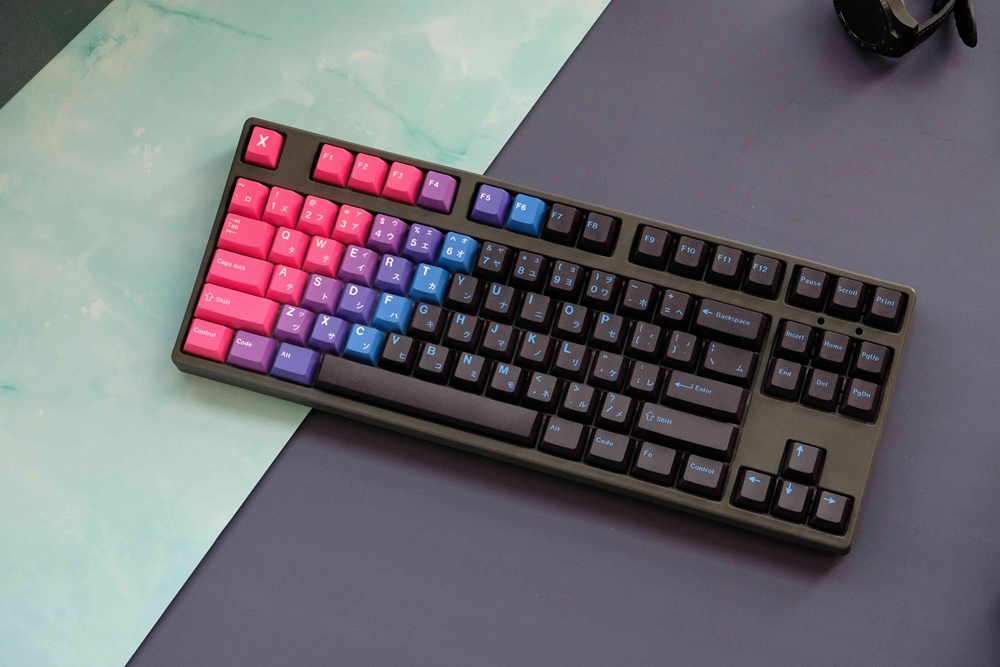 【Keycap Only】Gradient Keycaps PBT Dye Sublimation Keycap for Mechanical Keyboard Cherry mx Switch Key Caps 129 keys