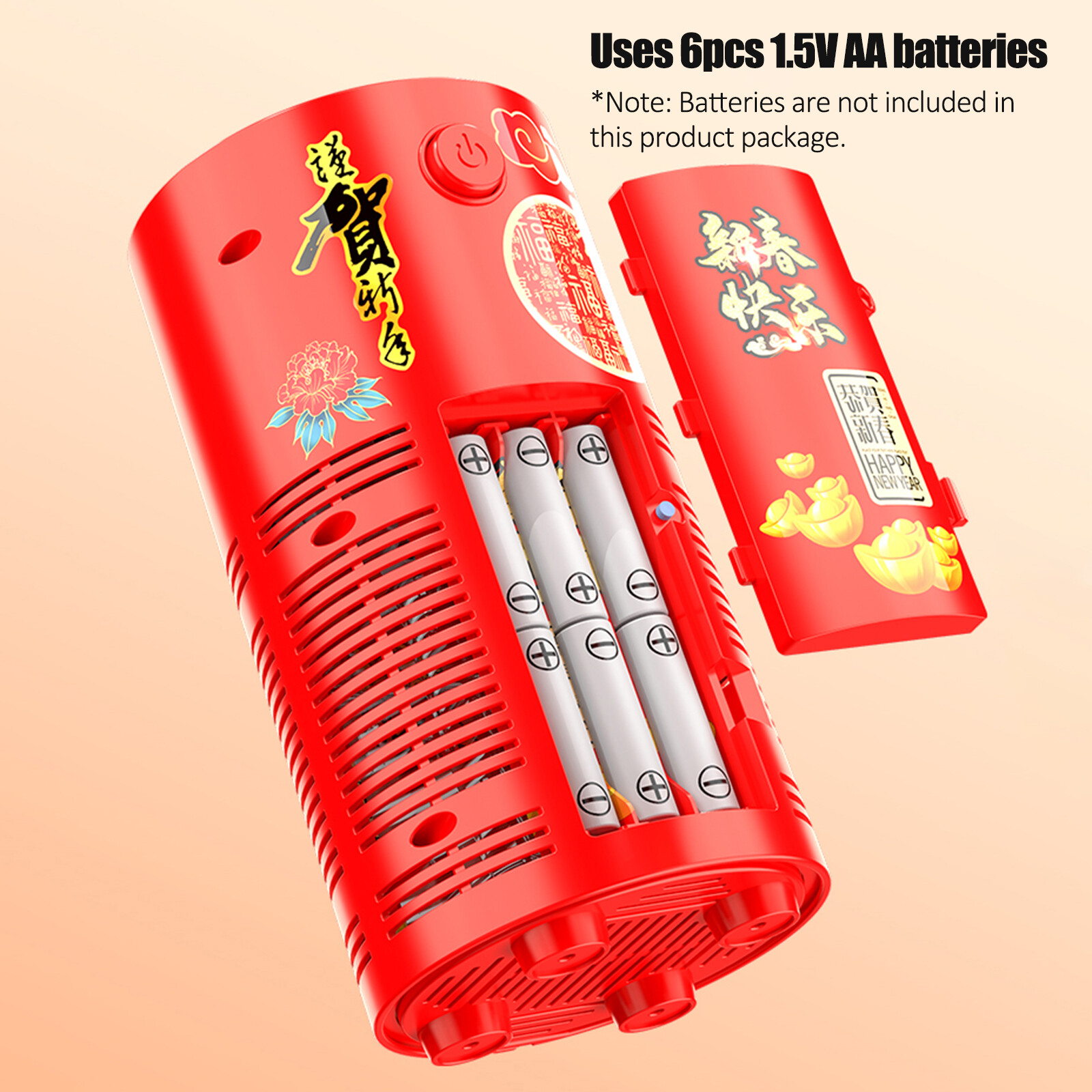 [Likelyhood] 50/240ML 2024 Dragon Year Automatic Bubble Machine Simulation Firecrackers Sound Children's New Year Music Toys Lighting Bubbler With LED Lights New Year Gift 新年发光烟花声泡泡机 儿童过年玩具 新年礼物