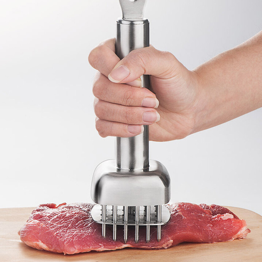 Meat Tenderizer Tool,Meat Tenderizer Tool with Stainless Steel Needles for Steak, Chicken, Pork, Turkey, Fish,Suitable for BBQ