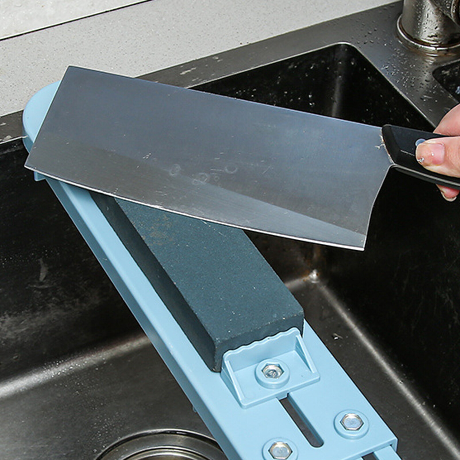 romaine Adjustable Whetstone Holder Retractable Flexible Nordic Style Sharpener Fixed Rack Kitchen Tools
