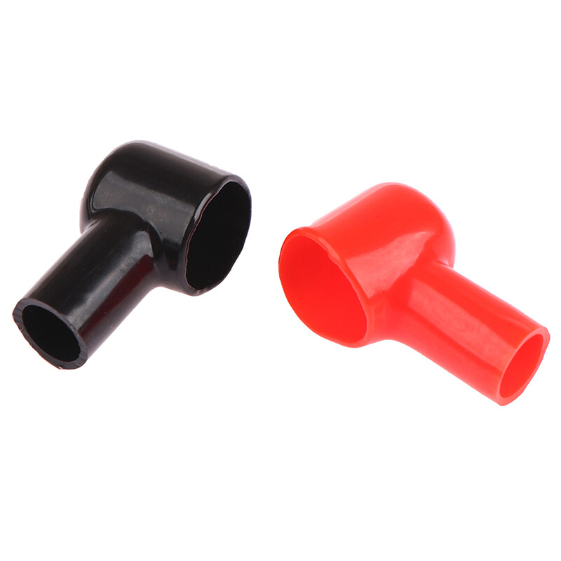 [Carmelun] 1Pair Car Battery Negative Positive Terminal Covers Cap Boat Insulating Protector Battery Insulating Covers Car Accessories