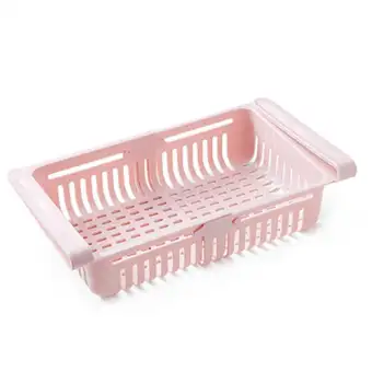 Fetrfewt Stretchable Fridge Organizer Storage Rack Refrigerator