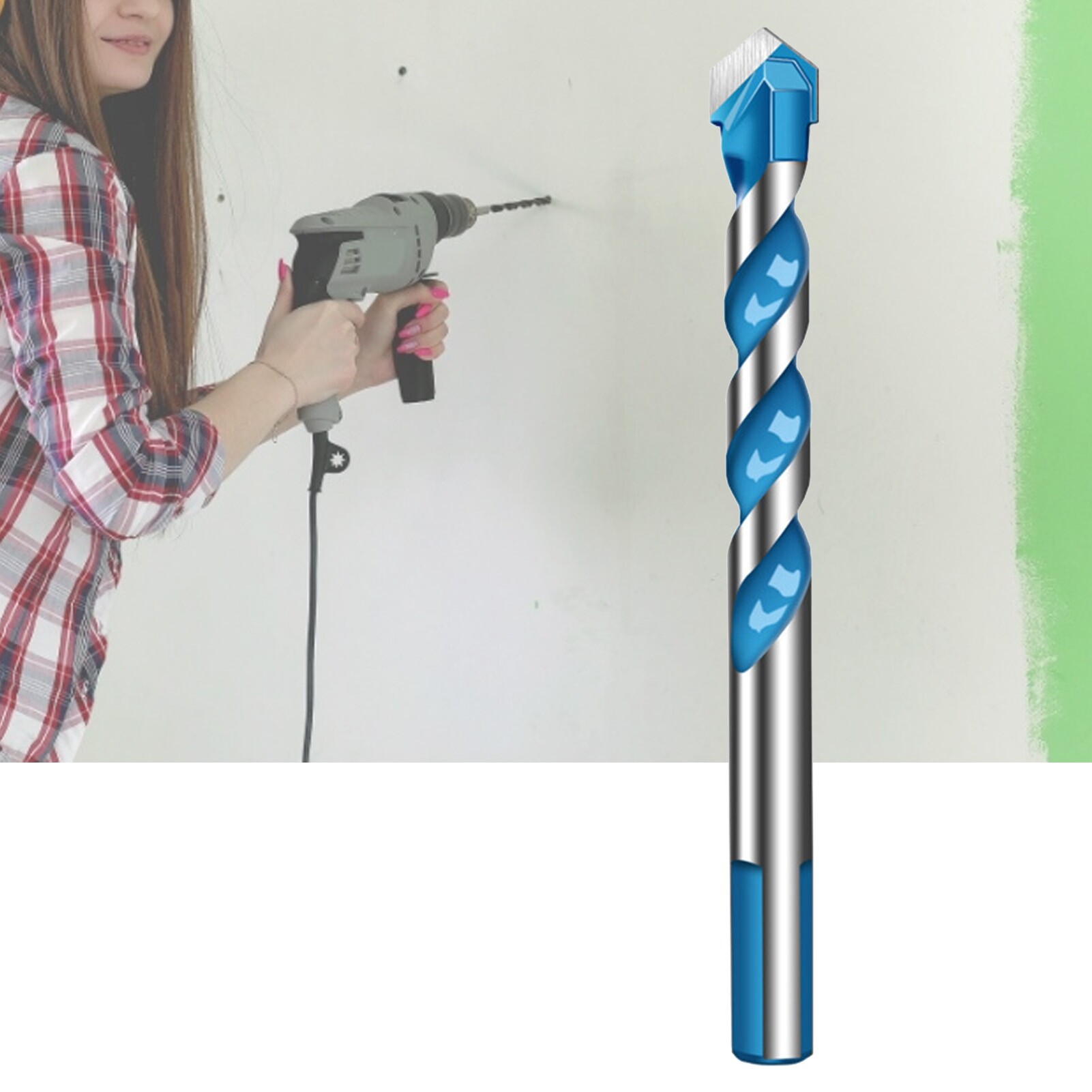 5-12mm Multifunctional Tip Drill Bit Triangular Shank Non-slip Durable Efficient Ultimate Drill Bit for Marble