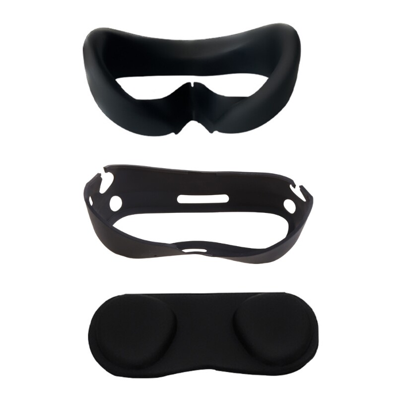 Sweat-proof VR Glasses Silicone Facial Interface Bracket Lens Cover for Pico 4 VR Headset Protective Bracket Frame
