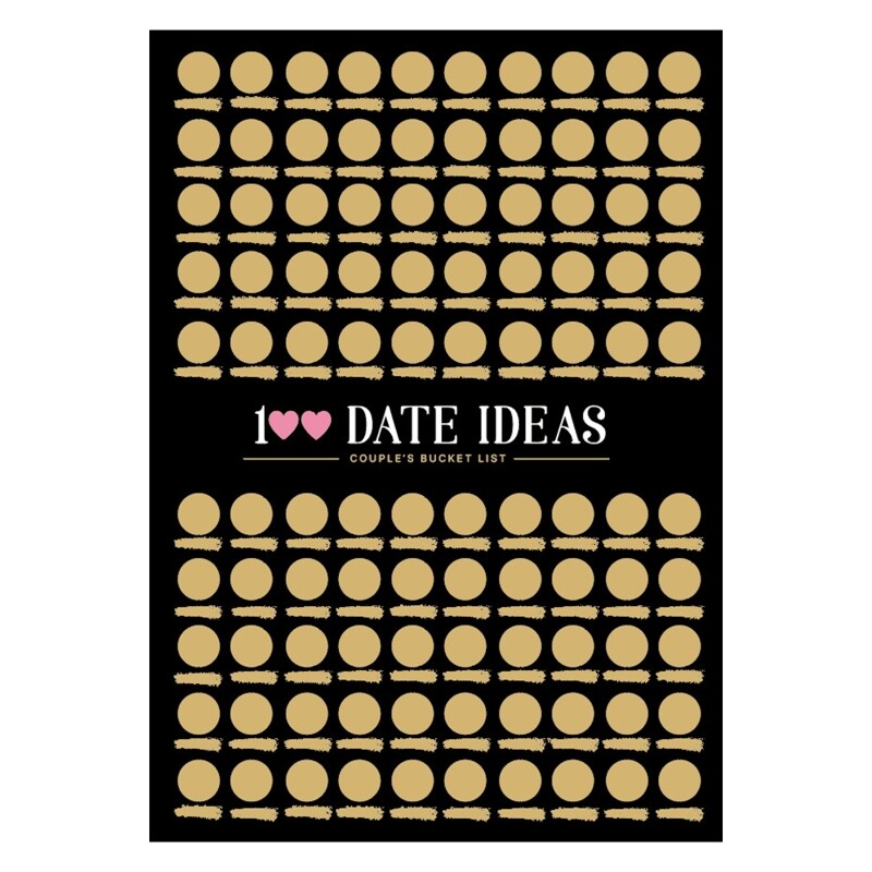 100 Dates Scrape off Poster 100 Things Between Couples Scrape Poster Couples Games Date Night Ideas Valentines Day Gifts