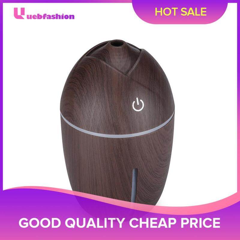 200ml USB Electric Air Humidifier Corn Shape Wood Grain Mini Mist Maker with LED Night Lamp Singapore