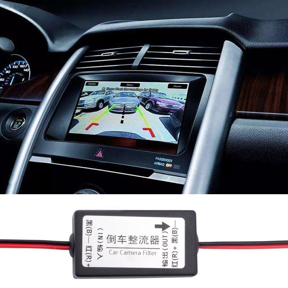 Rơ Le Nguồn DC 12V, Bộ Lọc Tụ Điện CHỈNH LƯU Dành Cho Camera Dự Phòng Đỗ Xe Ô Tô